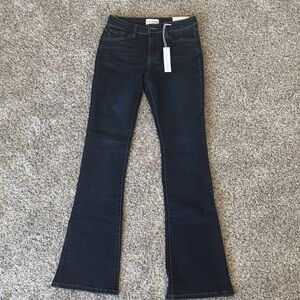 Kan Can High Rise 5/26 Women's Dark Blue Jeans- Bootcut